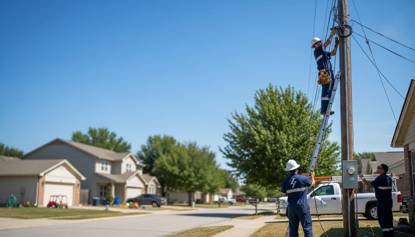 Residential electrician providing installation services in Matador, TX